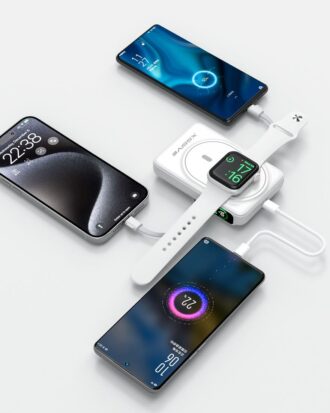 Xssive Magnetisk Trådløs Powerbank inkl. Kabel 10.000 mAh XS-PB43W - Hvid